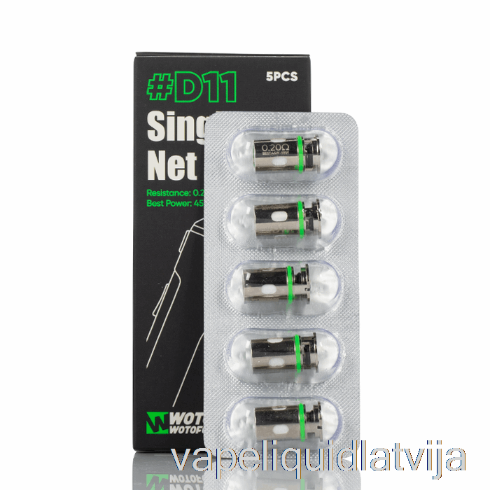 Wotofo Manik Rezerves Spoles D11 Single Net Coils Vape šķidrums